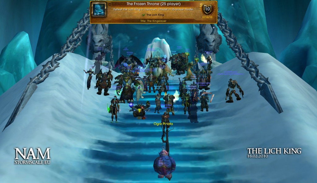 Possible the first time since Nefarian we have all posed for a screenshot.